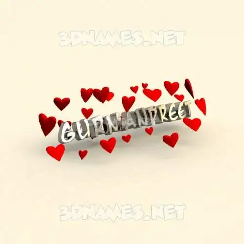gurmanpreet in In Love style - 3D name wallpaper gurmanpreet in In Love style - 3D name wallpaper