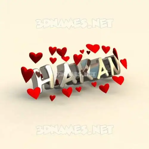 hakan in In Love style - 3D name wallpaper hakan in In Love style - 3D name wallpaper