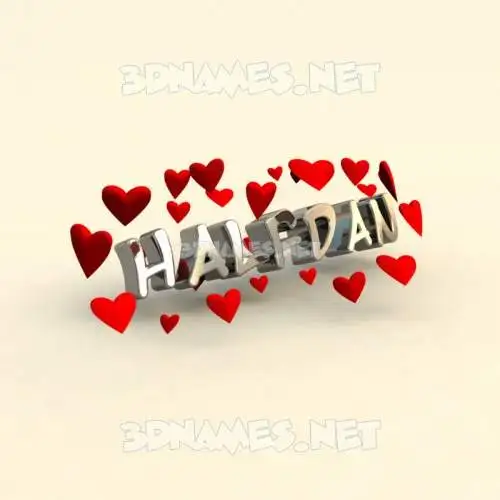 halfdan in In Love style - 3D name wallpaper halfdan in In Love style - 3D name wallpaper
