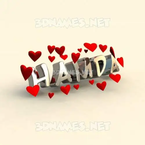 hamda in In Love style - 3D name wallpaper hamda in In Love style - 3D name wallpaper