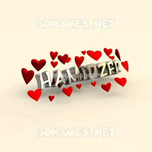 hamidzfr in In Love style - 3D name wallpaper hamidzfr in In Love style - 3D name wallpaper