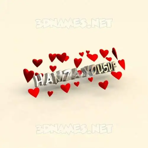 hamza yousuf in In Love style - 3D name wallpaper hamza yousuf in In Love style - 3D name wallpaper