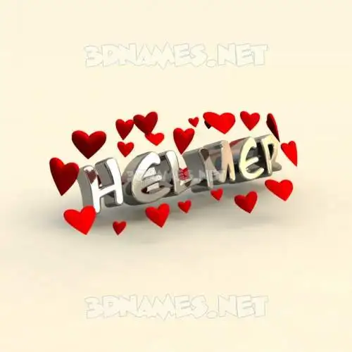 helmer in In Love style - 3D name wallpaper helmer in In Love style - 3D name wallpaper