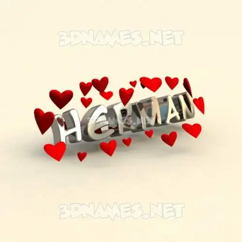 herman in In Love style - 3D name wallpaper herman in In Love style - 3D name wallpaper