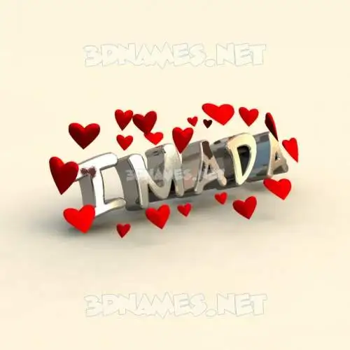 imada in In Love style - 3D name wallpaper imada in In Love style - 3D name wallpaper