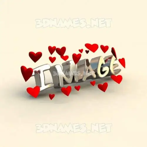 image in In Love style - 3D name wallpaper image in In Love style - 3D name wallpaper