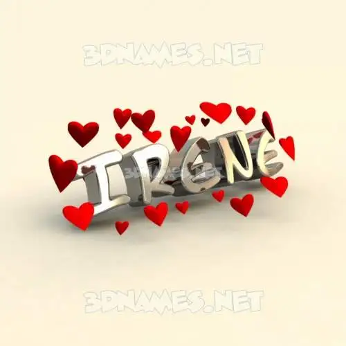 irene in In Love style - 3D name wallpaper irene in In Love style - 3D name wallpaper