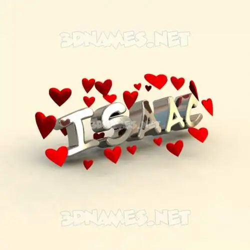 isaac in In Love style - 3D name wallpaper isaac in In Love style - 3D name wallpaper