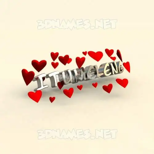 itumeleng in In Love style - 3D name wallpaper itumeleng in In Love style - 3D name wallpaper
