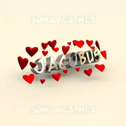 jacobus in In Love style - 3D name wallpaper jacobus in In Love style - 3D name wallpaper