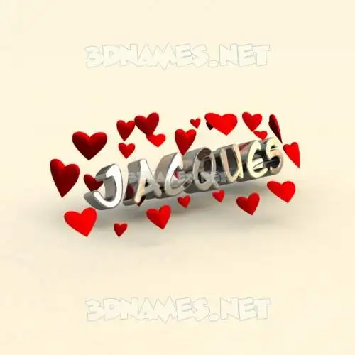 jacques in In Love style - 3D name wallpaper jacques in In Love style - 3D name wallpaper