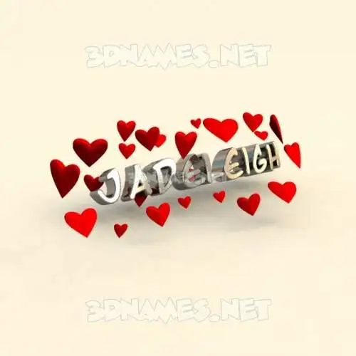 jadeleigh in In Love style - 3D name wallpaper