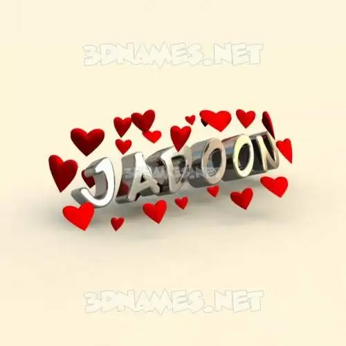 jadoon in In Love style - 3D name wallpaper jadoon in In Love style - 3D name wallpaper