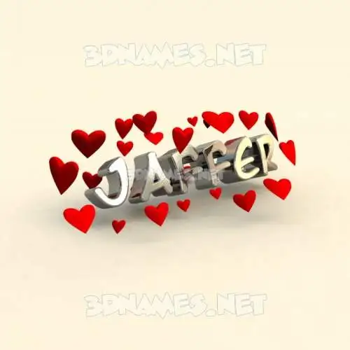 jaffer in In Love style - 3D name wallpaper jaffer in In Love style - 3D name wallpaper