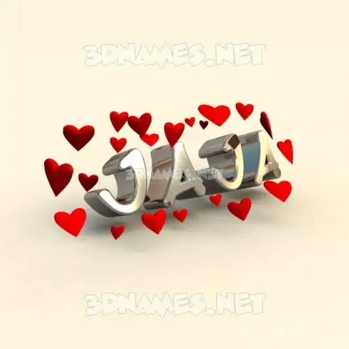 jaja in In Love style - 3D name wallpaper jaja in In Love style - 3D name wallpaper