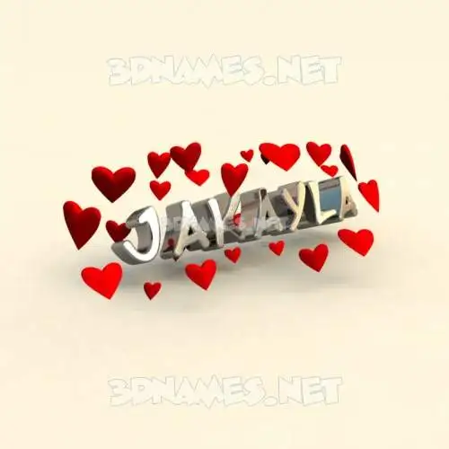 jakayla in In Love style - 3D name wallpaper