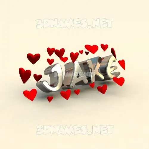 jake in In Love style - 3D name wallpaper jake in In Love style - 3D name wallpaper