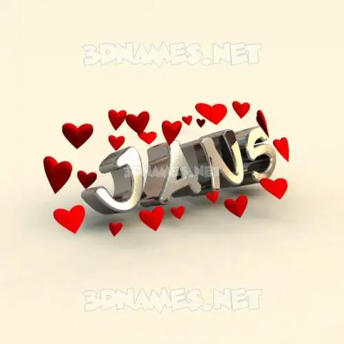 jans in In Love style - 3D name wallpaper jans in In Love style - 3D name wallpaper