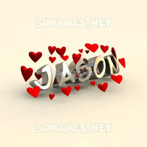 jason in In Love style - 3D name wallpaper jason in In Love style - 3D name wallpaper