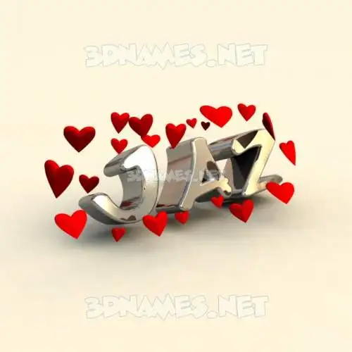 jaz in In Love style - 3D name wallpaper jaz in In Love style - 3D name wallpaper