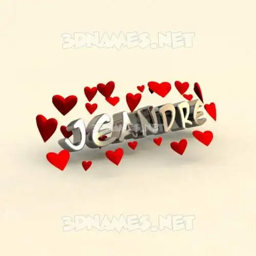 jeandre in In Love style - 3D name wallpaper jeandre in In Love style - 3D name wallpaper
