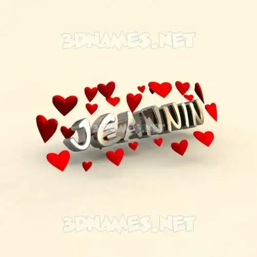 jeannin in In Love style - 3D name wallpaper jeannin in In Love style - 3D name wallpaper