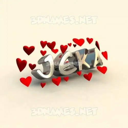 jeka in In Love style - 3D name wallpaper jeka in In Love style - 3D name wallpaper