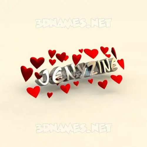 jenyzine in In Love style - 3D name wallpaper jenyzine in In Love style - 3D name wallpaper