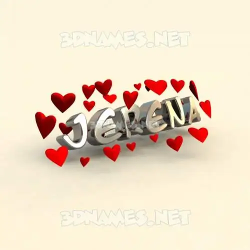 jerena in In Love style - 3D name wallpaper jerena in In Love style - 3D name wallpaper
