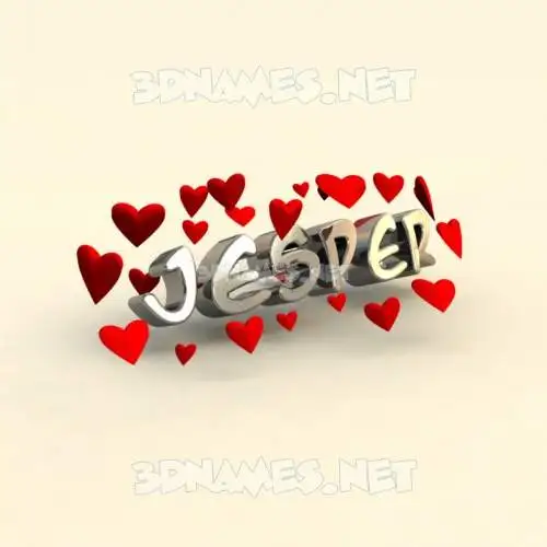 jesper in In Love style - 3D name wallpaper jesper in In Love style - 3D name wallpaper