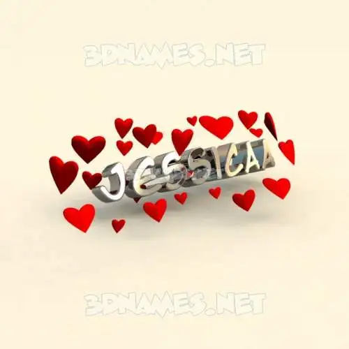 jessicaa in In Love style - 3D name wallpaper jessicaa in In Love style - 3D name wallpaper