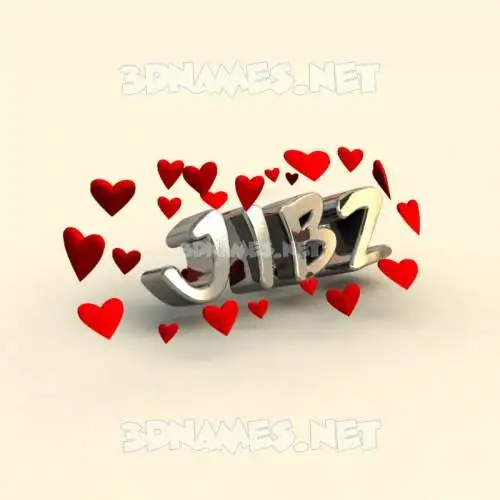 jibz in In Love style - 3D name wallpaper jibz in In Love style - 3D name wallpaper