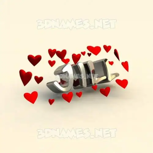 jill in In Love style - 3D name wallpaper jill in In Love style - 3D name wallpaper