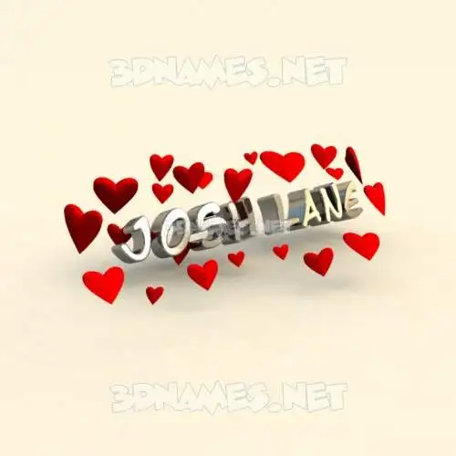 josh lane in In Love style - 3D name wallpaper josh lane in In Love style - 3D name wallpaper