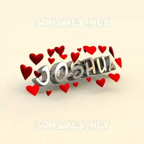 joshua in In Love style - 3D name wallpaper joshua in In Love style - 3D name wallpaper