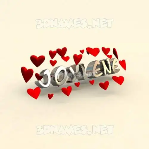 joylene in In Love style - 3D name wallpaper