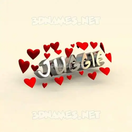 juggie in In Love style - 3D name wallpaper juggie in In Love style - 3D name wallpaper