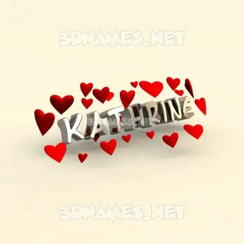kathrine in In Love style - 3D name wallpaper kathrine in In Love style - 3D name wallpaper