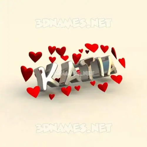katia in In Love style - 3D name wallpaper katia in In Love style - 3D name wallpaper