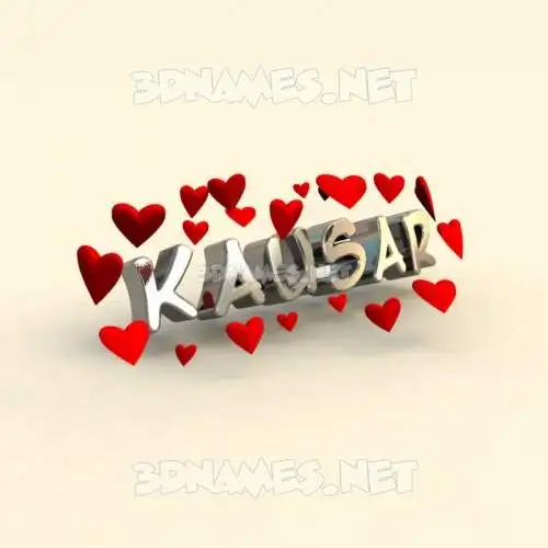 kausar in In Love style - 3D name wallpaper kausar in In Love style - 3D name wallpaper