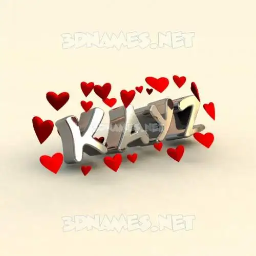 kayz in In Love style - 3D name wallpaper kayz in In Love style - 3D name wallpaper