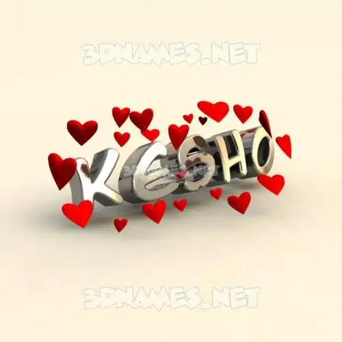 kesho in In Love style - 3D name wallpaper kesho in In Love style - 3D name wallpaper