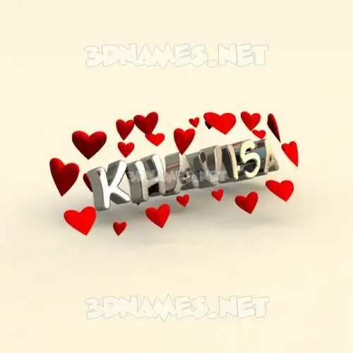 khavisa in In Love style - 3D name wallpaper khavisa in In Love style - 3D name wallpaper