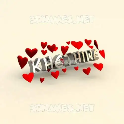 khethiwe in In Love style - 3D name wallpaper khethiwe in In Love style - 3D name wallpaper
