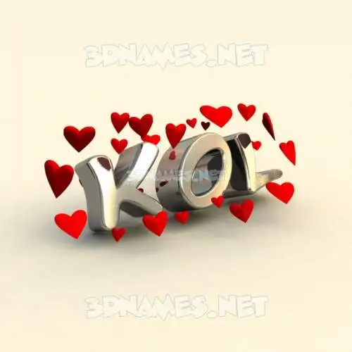 kol in In Love style - 3D name wallpaper kol in In Love style - 3D name wallpaper