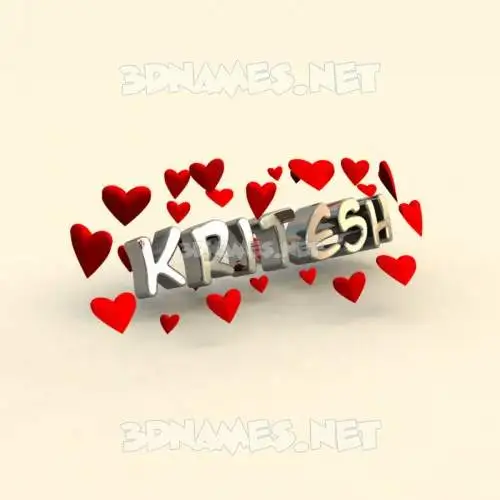 kritesh in In Love style - 3D name wallpaper kritesh in In Love style - 3D name wallpaper