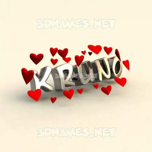 kruno in In Love style - 3D name wallpaper kruno in In Love style - 3D name wallpaper