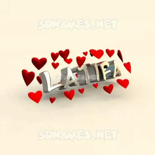 latifa in In Love style - 3D name wallpaper latifa in In Love style - 3D name wallpaper