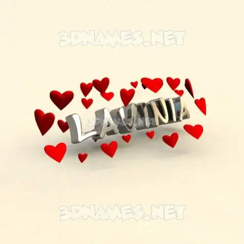 lavinia in In Love style - 3D name wallpaper lavinia in In Love style - 3D name wallpaper