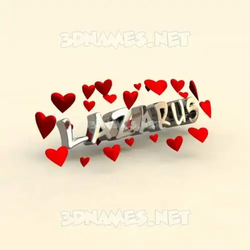 lazarus in In Love style - 3D name wallpaper lazarus in In Love style - 3D name wallpaper